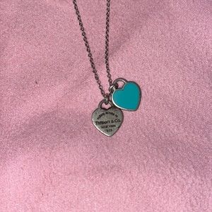 Return to Tiffany double heart tag necklace
